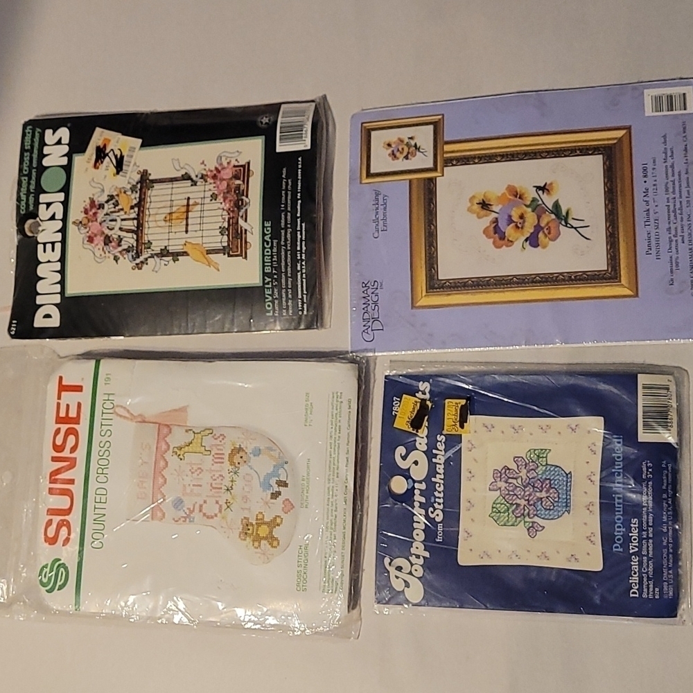 Cross Stitch Bundle of 3 NWT